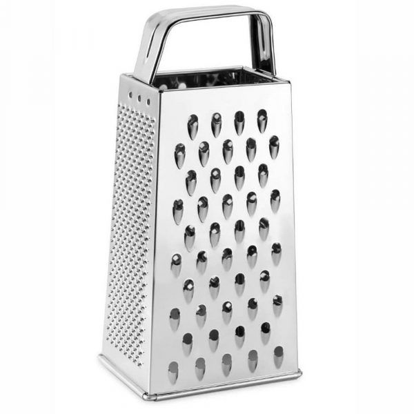 Ralador de 4 vias 23 cm: Ferramenta de cozinha versátil e resistente para ralar alimentos de forma rápida e eficiente. Compre online!