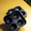 Bandeja de silicone premium para fazer 6 bolas de gelo perfeitas - Acessório de cozinha de alta qualidade, ideal para drinks frescos.