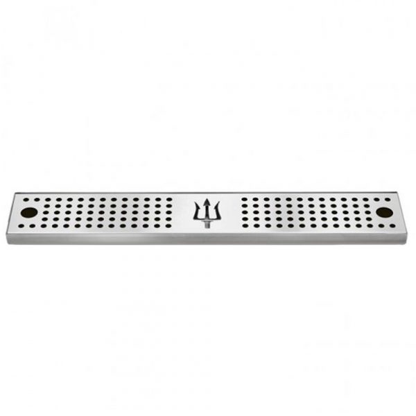 Tapete de bar 60x10,5cm em inox para adicionar elegância ao seu espaço. Ideal para bares e cozinhas. Durável e resistente. Aumenta a sofisticação.