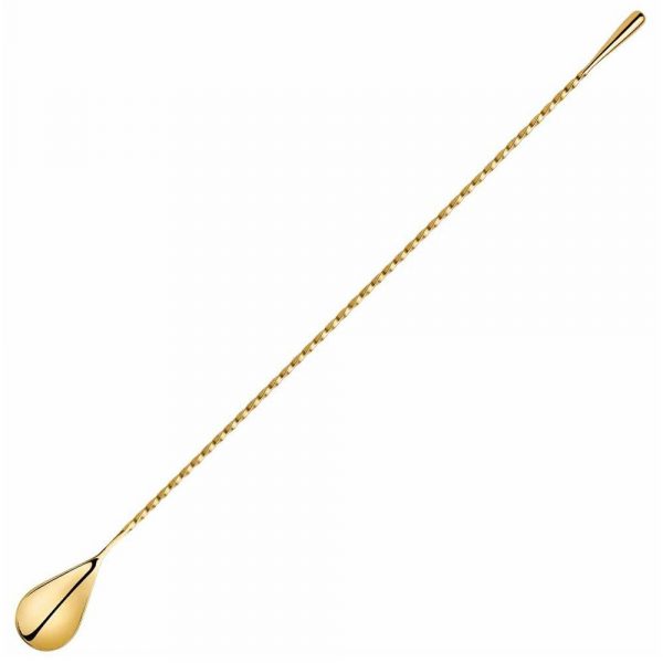 Colher de Barra Gota 40cm Ouro 47 Ronin 01341-GOL - Utensílio de alta qualidade para cozinha em dourado. Compre online!