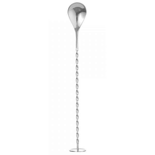 Colher de barra torcida com muddler de 27cm - Utensílio de alta qualidade para preparar cocktails. Adquira já a sua!