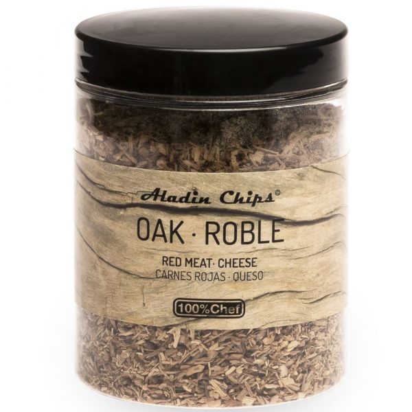 CHIPS DE MADEIRA DE CARVALHO DE ALTA QUALIDADE PARA MÁQUINAS DE FUMO - 80G. Aroma intenso e duradouro para fumagem perfeita. Compre online agora!