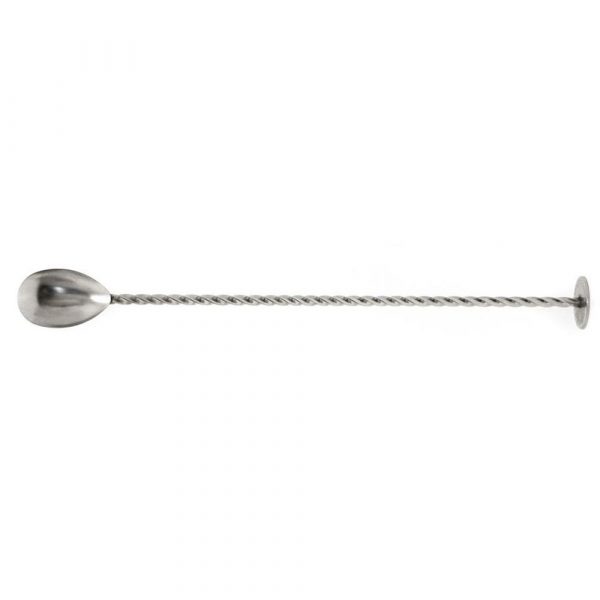 Colher de bar com muddler em inox de 28cm - utensílio de qualidade para cocktail. Compre online!