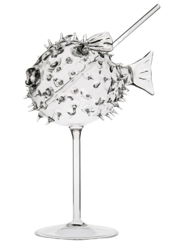 Copos de cocktail Fugu de 25cl com palhinha - Ideal para desfrutar das suas bebidas favoritas com estilo e elegância. Compre online!