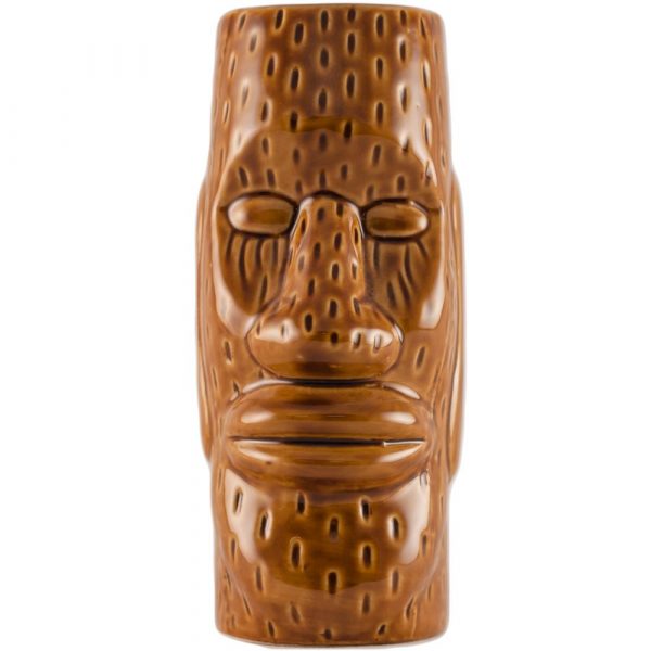 Copie Tiki Ilha de Páscoa 45cl em Cerâmica - Decoração Exclusiva e Autêntica para a sua Casa. Ideal para Festas Temáticas!