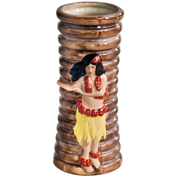 Copos Tiki Hula Menina 32cl - Copos de qualidade, ideais para festas temáticas. Compre online e traga o espírito das ilhas para sua casa!