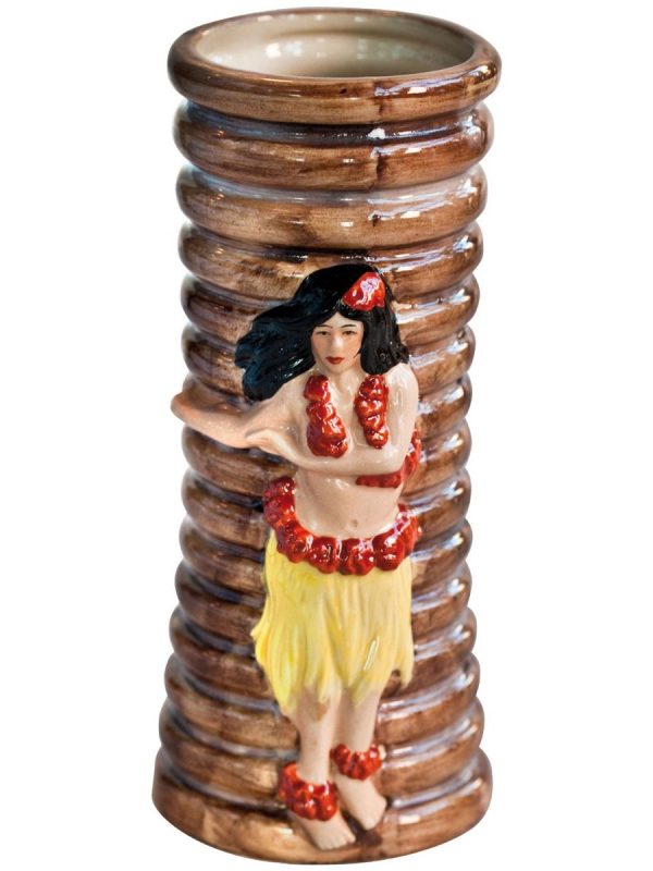 Copos Tiki Hula Menina 32cl - Copos de qualidade, ideais para festas temáticas. Compre online e traga o espírito das ilhas para sua casa!