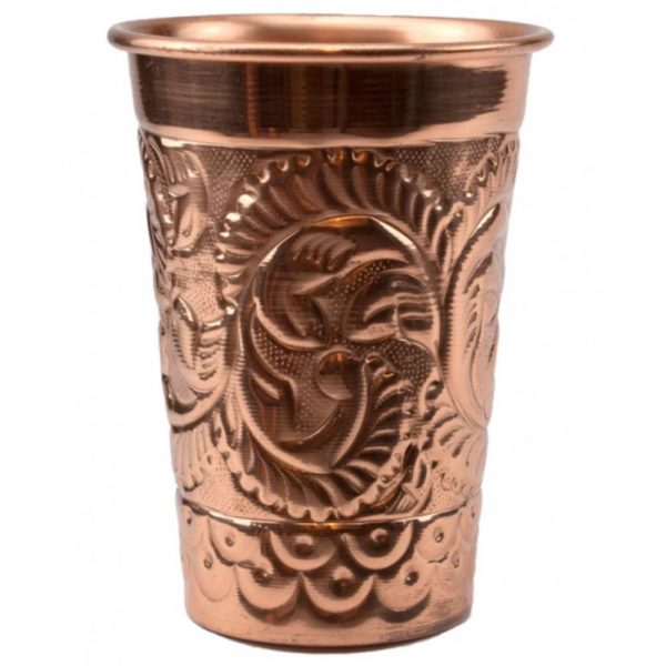 Caneca de Cobre com Relevos de 35,5cl - Elegância e Qualidade para Bebidas Exclusivas! Ideal para Presentear ou Desfrutar em Casa.