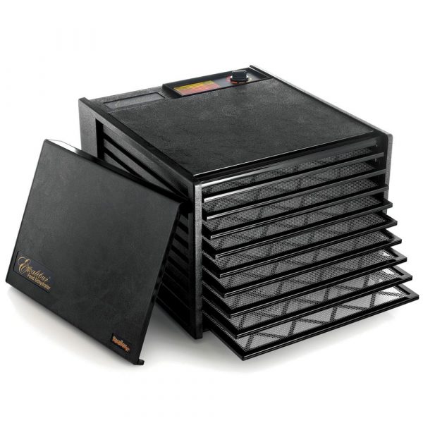Desidratador Excalibur 4926T com 9 tabuleiros e temporizador para alimentos saudáveis e deliciosos em casa. Aproveite já!