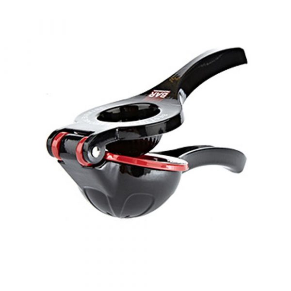 Espremedor de Citrinos Duplo Preto/Vermelho - Máquina para sumos frescos, excelente qualidade e design moderno. Ideal para a sua cozinha! Compre já.