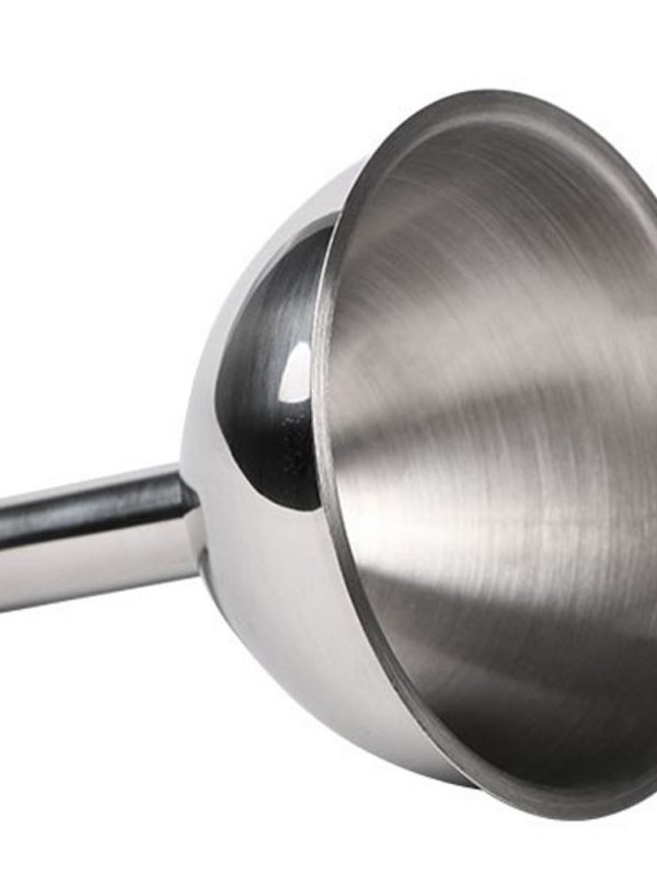 Funil de Aço Inox de 9mm para Cozinha - Acessório de Qualidade Premium para Culinária. Compre Online!