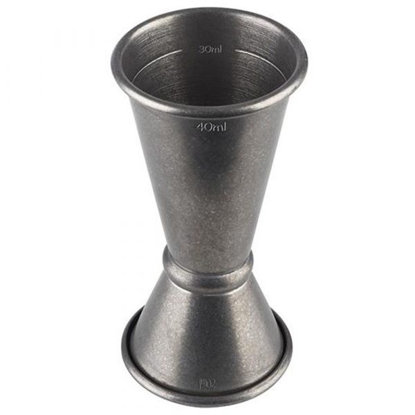 Medidor de bar japonês de 20/40 ml em aço inoxidável antigo para coquetéis de alta qualidade - Compre online!