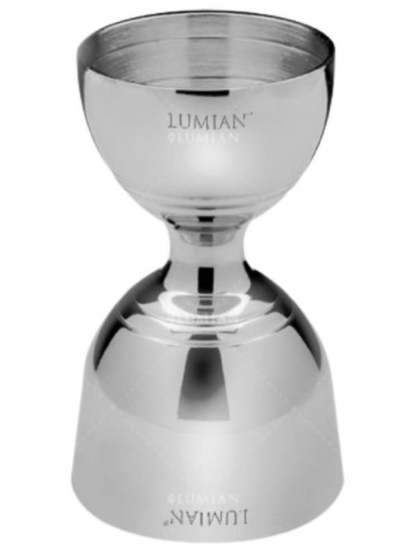 Medidor de barra JIGGER GIOVE 30/60 ML em aço inoxidável para cocktails de qualidade premium. Compre online agora!