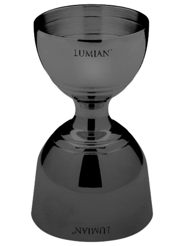 Medidor JIGGER GIOVE 30/60ML PRETO para coquetéis artesanais - Aço inoxidável de alta qualidade para barman profissional. Compre online!