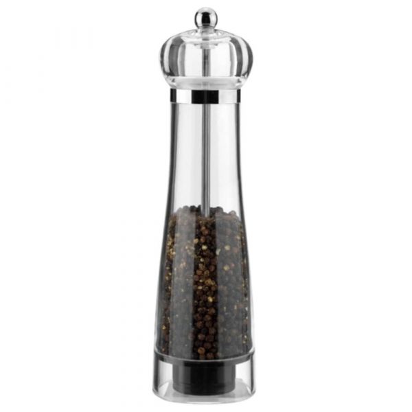 Moínho de Pimenta em Acrílico de 23cm - Utensílio Premium para Cozinha online - Moedor de Pimenta de Qualidade Superior