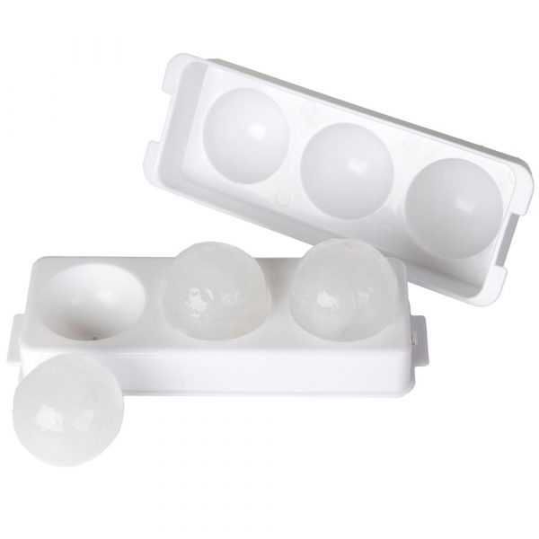 Molde de Gelo 3 Esferas 6cm para Drinks Refrescantes - Acessório de Qualidade Premium para Barware | Compre Online Agora