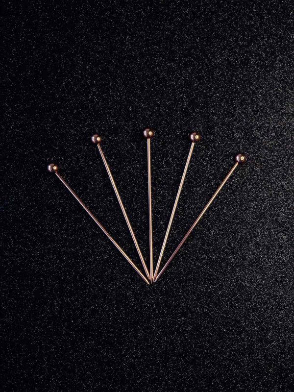 Palitos de cocktail requintados adornados com pérolas cor-de-rosa para festas elegantes - Compre online!