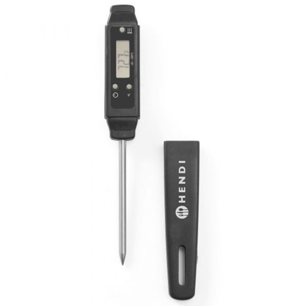 Termómetro de bolso com sonda de alta qualidade -40/200°C para medição precisa da temperatura. Perfeito para uso profissional e doméstico.