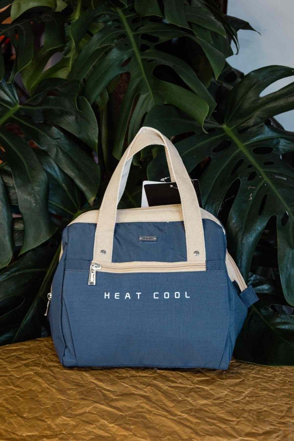 Saco térmico isolado azul escuro - Mantenha a sua comida fresca durante horas com este saco isolado de alta qualidade. Perfeito para viagens e piqueniques!