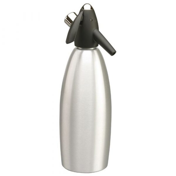 Garrafa de Soda de Prata de 1L sem Sifão - Acessório Elegante e Funcional para a sua Cozinha. Compre Já!