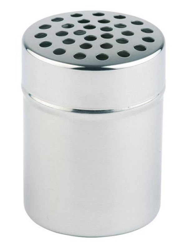 SHAKER de especiarias em aço inoxidável de 150ml com cobertura Ø5mm, qualidade premium para condimentar os seus pratos