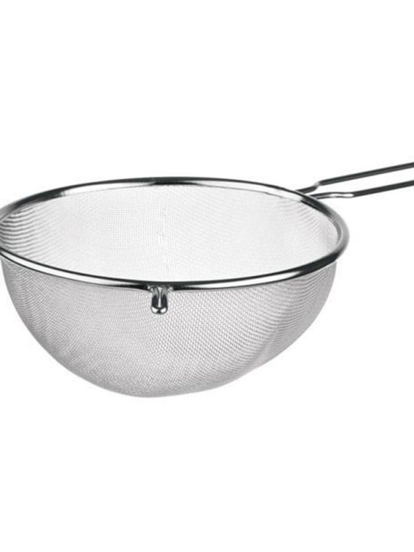 Filtro de malha fina de aço inoxidável, diâmetro de 14cm para venda online - resistente e durável para filtração eficaz.