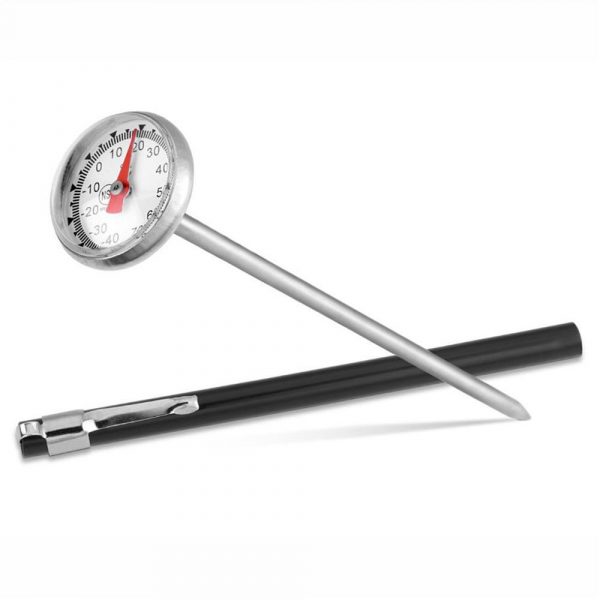 Termómetro de bolso com proteção para medição precisa da temperatura. Ideal para uso em casa ou profissionalmente. Adquira já!