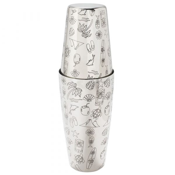 Agite com estilo com o Shaker Tom Dyer Tiki 18/28oz em aço inoxidável. Ferramenta de barman de alta qualidade para cocktails perfeitos.