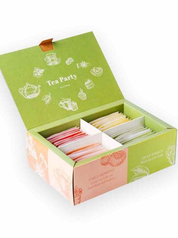 Conjunto de chá Acorus, 40 saquinhos de chá - Desfrute de uma experiência aromática premium com este conjunto de chá exclusivo. Ideal para relaxar e saborear.