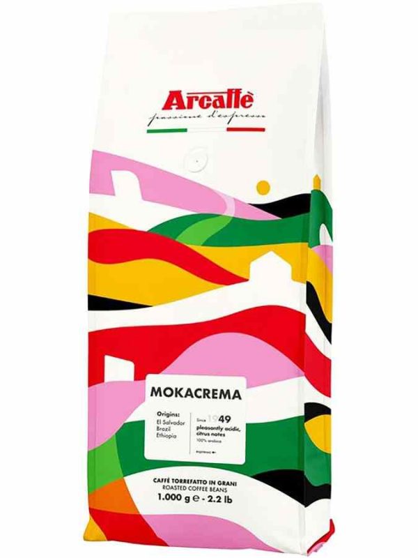 Grãos de café Arcaffè Mokacrema - Delicioso café de alta qualidade para comprar online e desfrutar a qualquer hora.