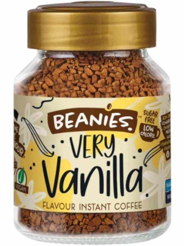 Gorro Café Instantâneo Sabor Muito Baunilha 50 g - Desfrute de um café delicioso e aromático em casa. Compre agora e saboreie cada gota de sabor!
