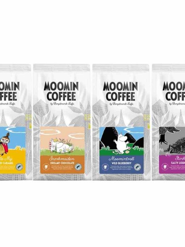 Pacote de café Moomin com sabor Bergstrands 4 x 250 g moído - Café gourmet de alta qualidade para verdadeiros apreciadores, compras online