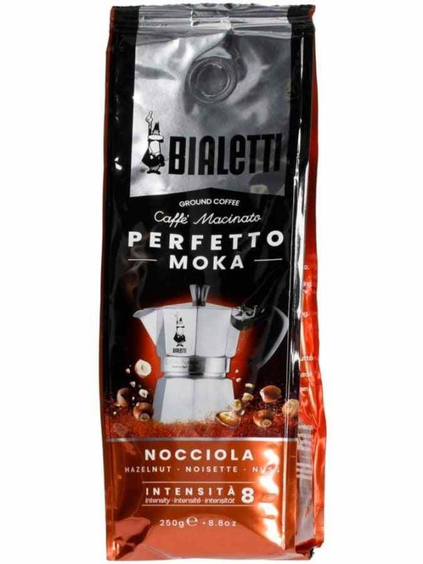 Café Moído Bialetti Perfetto Moka Avelã 250 g - Aroma intenso e sabor único para os amantes de café. Compre online já!