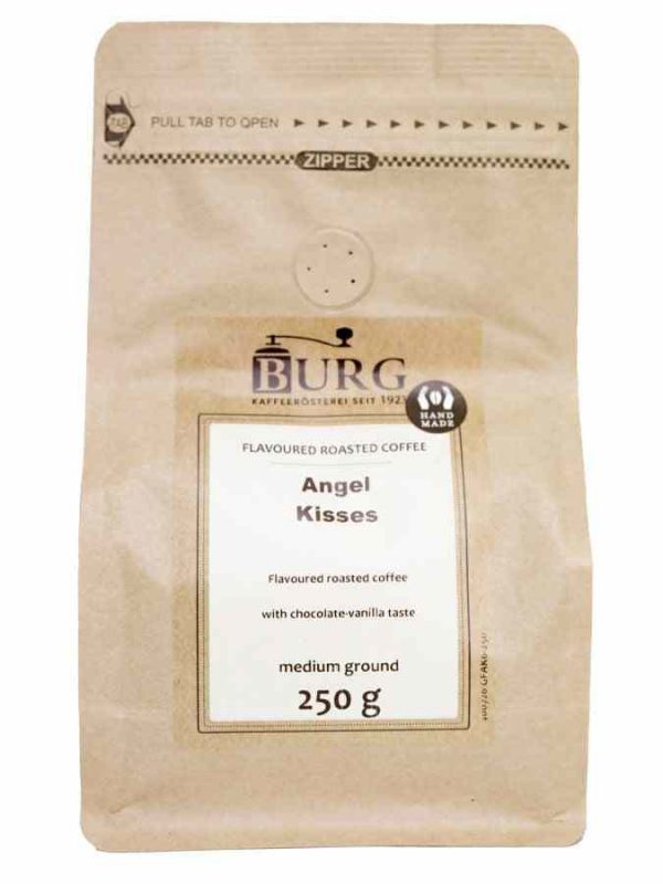 Delicie-se com o Café Sabor Burg, Beijos de Anjo 250 g Moído - Aroma celestial em cada chávena! Compre online e aproveite a qualidade premium.