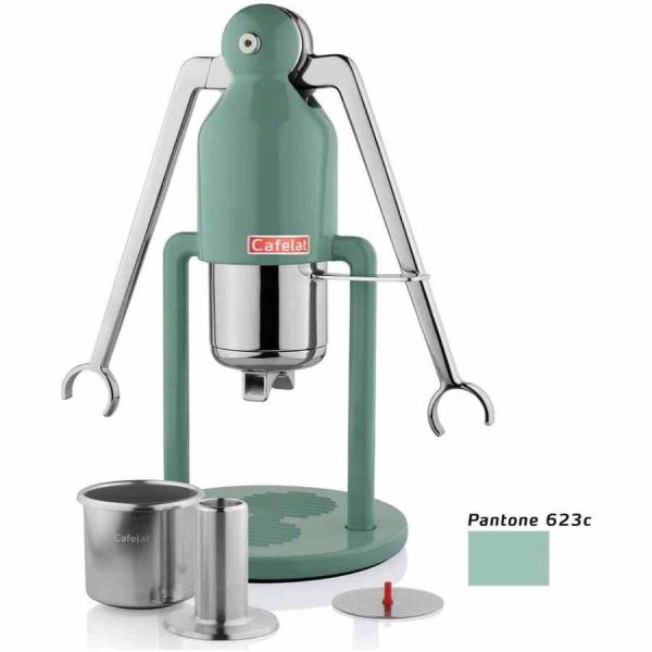 Máquina de café expresso manual Cafelat Robot Regular - Preparação de café artesanal de alta qualidade com facilidade e elegância.