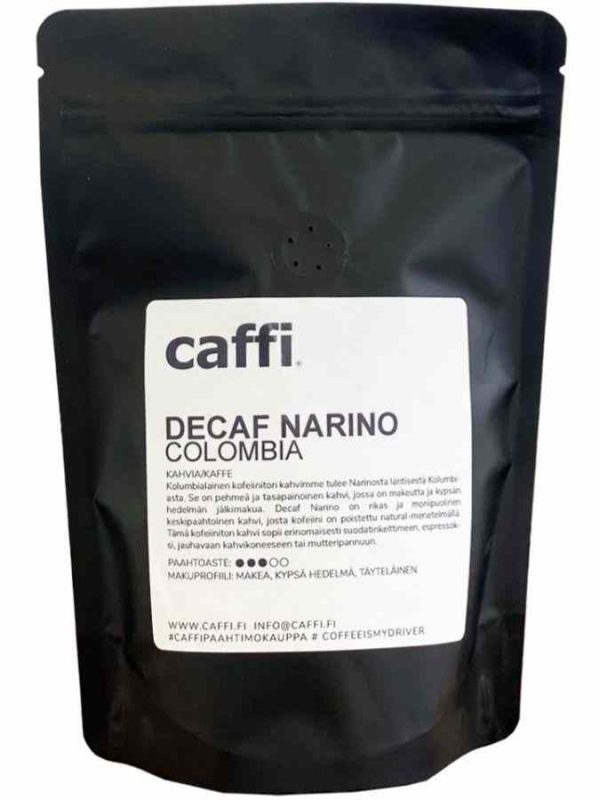 Caffi Decaf Narino Colombia Café Sem Cafeína 250 g - Desfrute do aroma suave do café descafeinado da Colômbia. Compre online!
