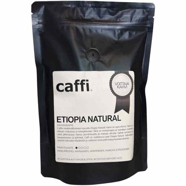 Caffi Etiopia Natural 200 g - Café premium em grãos, aroma intenso e notas frutadas, opção ideal para apreciadores de café. Compre agora!
