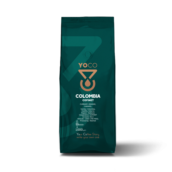 Café Especial da Colômbia COFINET para Espresso | Grãos 100% Arábica Torrados Frescos | Qualidade Premium - 1kg