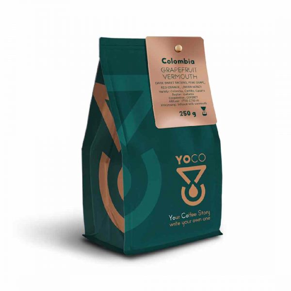 Vermute de toranja Colômbia | Café em grão premium 250g - Sabor equilibrado e aroma exótico para apreciadores exigentes. Compre já!