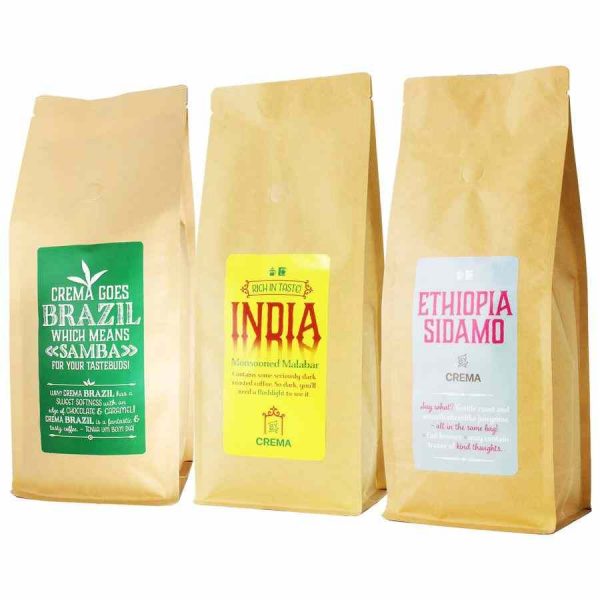 Cafés Filtro Crema - Embalagem de 3 x 1 kg: Sabores intensos para os amantes de café exigentes. Compre online e tenha a melhor experiência!