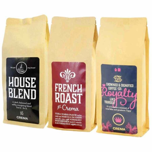 Cafés de filtro Crema II - 3 x 500 g, aroma intenso e sabor requintado para apreciadores exigentes. Compre online e desfrute da excelência.