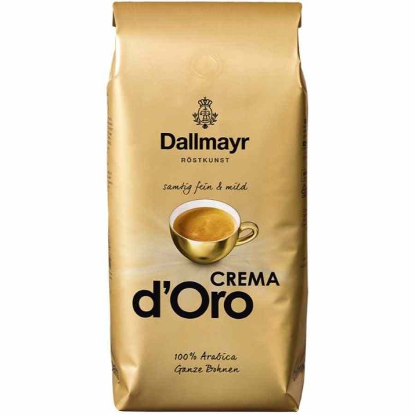 Delicioso Café Dallmayr Crema d’Oro 1 kg em grãos - Qualidade premium para os amantes de café exigentes - Compre online agora!
