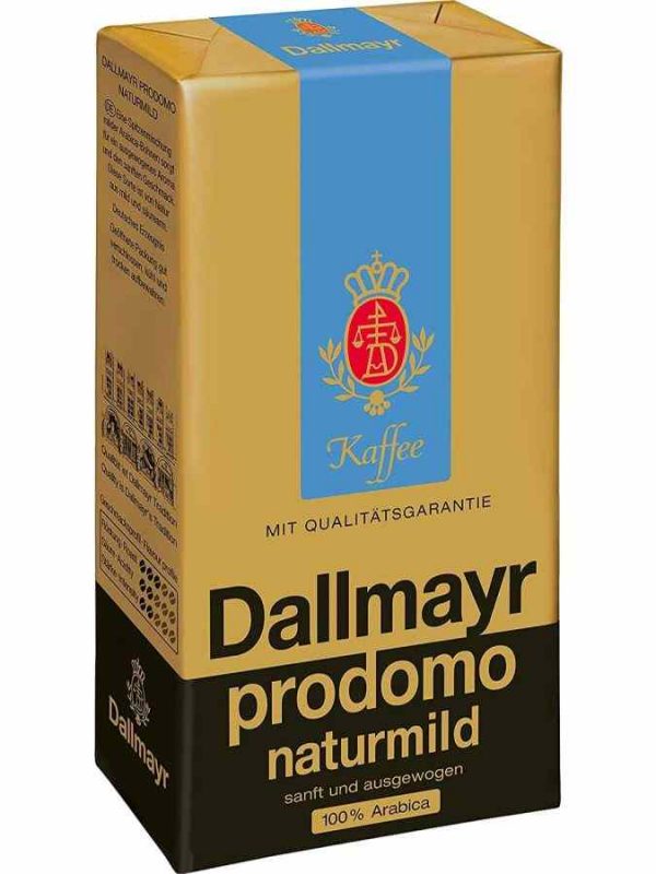 Delicie-se com o Café Moído Dallmayr Prodomo Naturmild de 500 g, qualidade premium para apreciar em casa. Compre já!