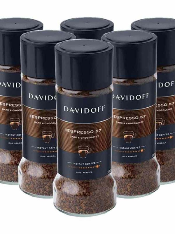 Café Instantâneo Davidoff Espresso 57, 6 embalagens de 100g - Qualidade Premium para os Amantes de Café | Loja Online