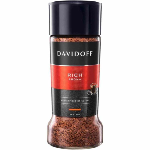 Café Instantâneo Davidoff Rich Aroma 100 g - Aromático e encorpado, café premium online de alta qualidade para os apreciadores de café exigentes. Ideal para desfrutar a qualquer momento.