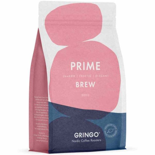Gringo Nordic Prime Brew EKO 500 g em grãos de café - o segredo para um café excepcional, proveniente de grãos de alta qualidade.