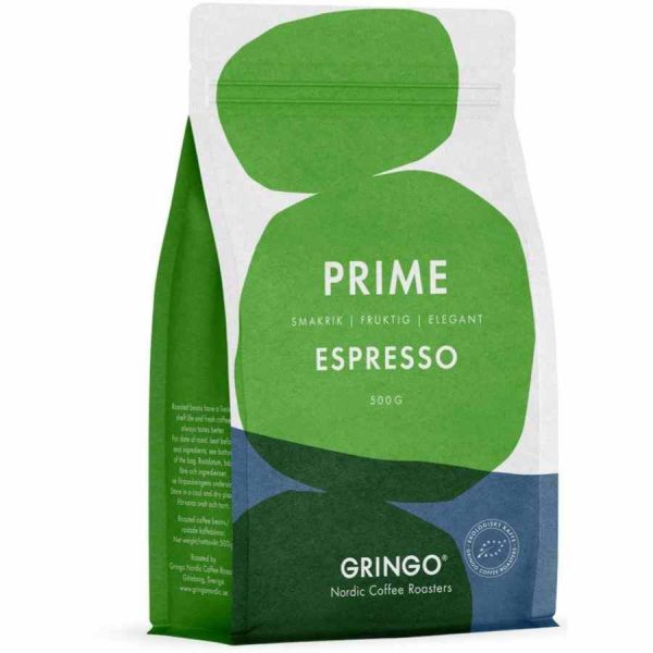 Grãos de café EKO Prime Espresso Nordic Gringo de 500 g - Café gourmet de alta qualidade para venda online
