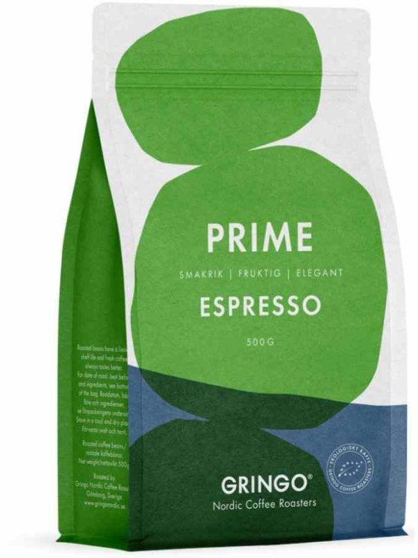Grãos de café EKO Prime Espresso Nordic Gringo de 500 g - Café gourmet de alta qualidade para venda online
