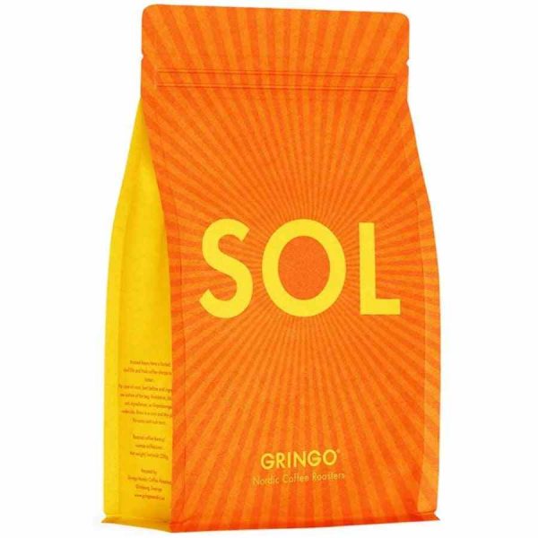 Café moído Gringo Nordic SOL 250g - Aroma intenso e sabor premium para os amantes de café. Compre online e desfrute de qualidade superior.