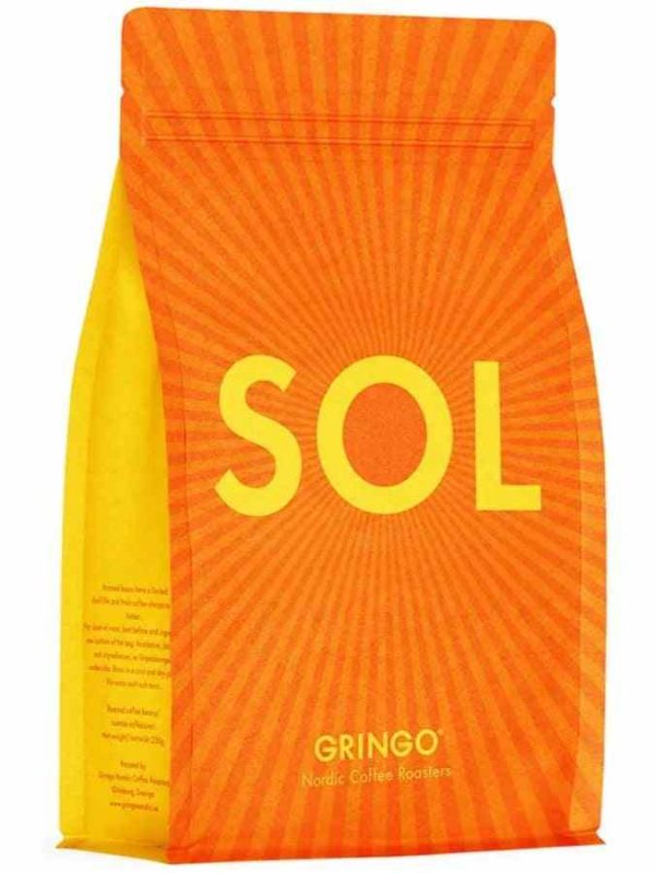 Café moído Gringo Nordic SOL 250g - Aroma intenso e sabor premium para os amantes de café. Compre online e desfrute de qualidade superior.